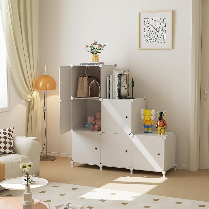 Cube Storage Organizer, 6-Cube Shelves Unit - Image 4