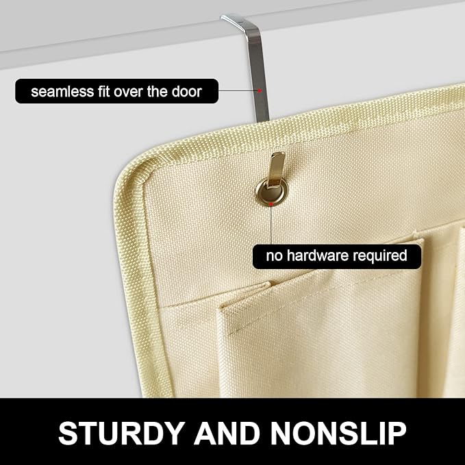 RV Shoe Pockets 10 Pockets Heavy Hanging Bedside Storage Organizer - Image 7