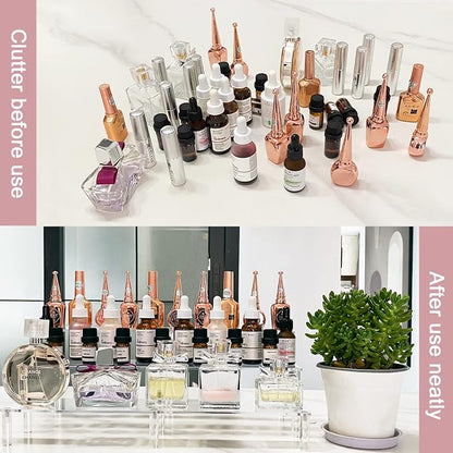 AZEAM 15 3/4 Inch Acrylic Riser Display Shelf, 3 Tier Display Riser - Image 3