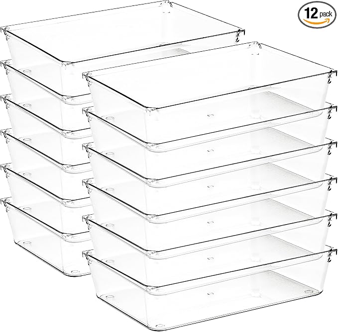 12 Pack Drawer Organizer by Ravinte+Decor