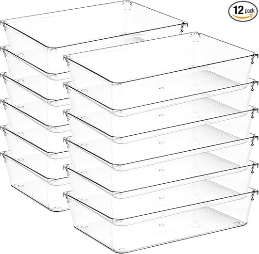12 Pack Drawer Organizer by Ravinte+Decor