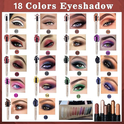 Evergreen Eyeshadow Stick Makeup, Highlighter Matte Cream Eye Shadow Pencil - Image 7