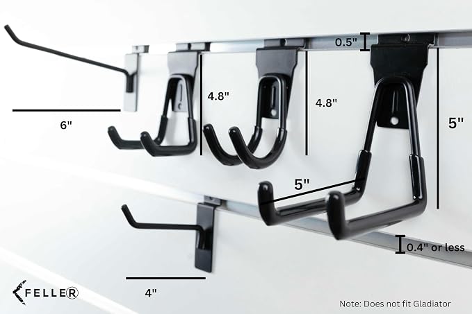 FELLER Slatwall Hooks Heavy Duty - Image 4