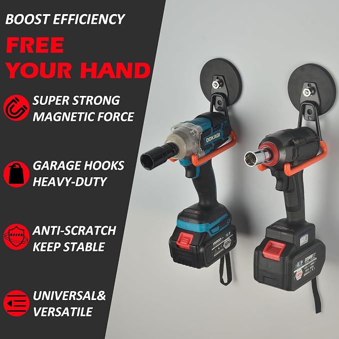 MUTUACTOR New Updated Super Strong Magnetic Hooks, 40lbs Anti-Scratch Large - Image 3