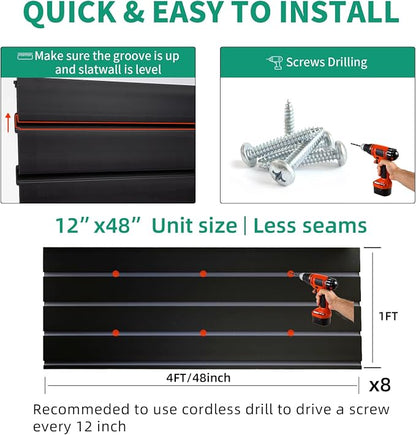 Slatwall Panel Garage Slat Wall Storage Systems - Image 6