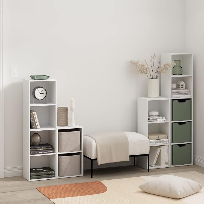 Furinno PASIR Book Shelf, 5-Tier Modern Bookshelf, Open Shelves Bookcase 9 x 12 - Image 2