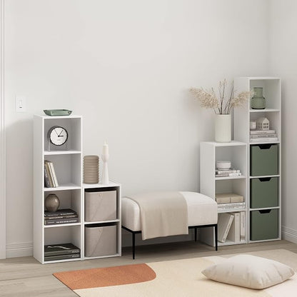 Furinno PASIR Book Shelf, 5-Tier Modern Bookshelf, Open Shelves Bookcase 9 x 12 - Image 2