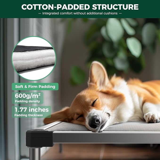 FXW TitanNest Chew-Proof Elevated Dog Bed, Raised Cot - Image 7