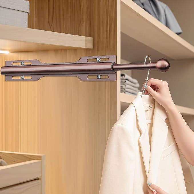 FIRJOY 12" Valet Rod for Closet Pull Out - Image 5