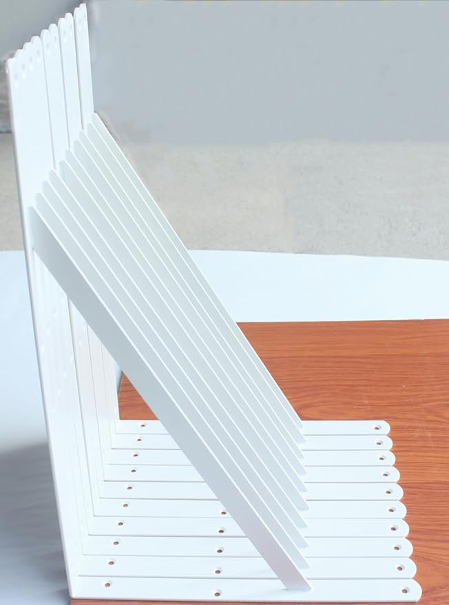 16 Pack L20 x H 12" White Heavy Duty Shelf Brackets - Image 4