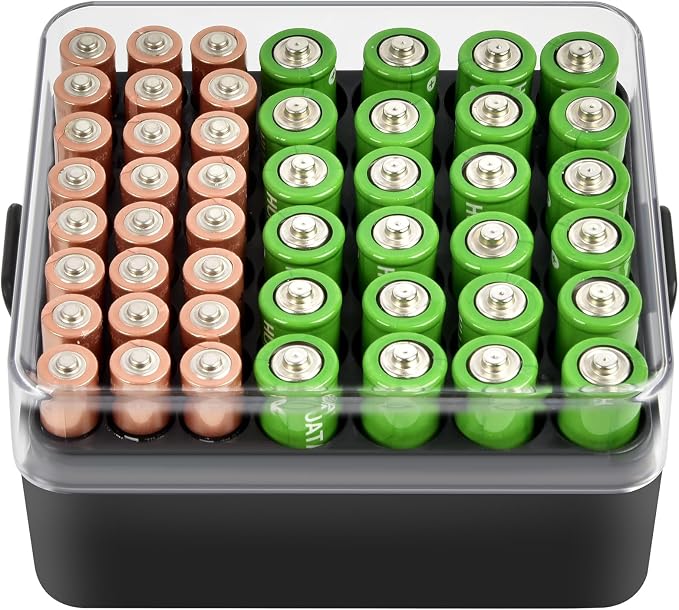 ALCYON Battery Organizer Storage Case, Battery Vault Box Container by ALCYON