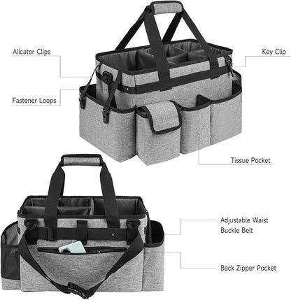 Cleaning Caddy Bag, Large Cleaning Supplies Organizer - Image 4