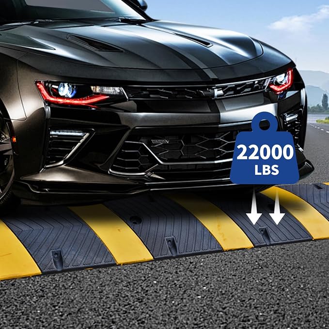 BESEA 6Feet Rubber Speed Bump, Road Parking, Parking Lot - Image 3