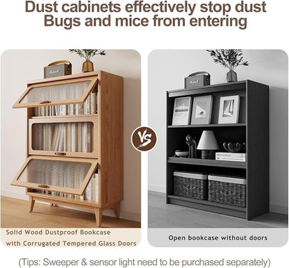 3-Shelf solid wood book case - Image 5