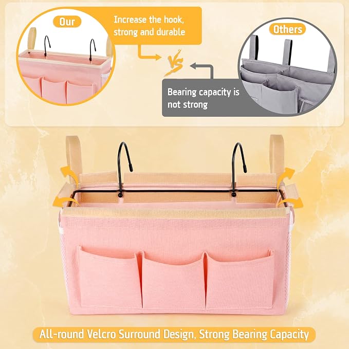 Bedside Caddy Bedside Organizer Bedside Storage Caddy - Image 5