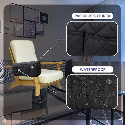 MEHIDFY Armchair Caddy, Waterproof Sofa Armrest Organizer, Non Slip Recliner - Image 6