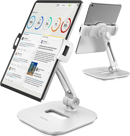 AboveTEK Tablet Stand Holder, Stylish Aluminum iPad Stands, Foldable 360° by AboveTEK
