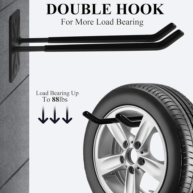 Steel Garage Storage Hooks Wall Tool Organizer, 12.4 Inch Garage Hook Heavy - Image 4