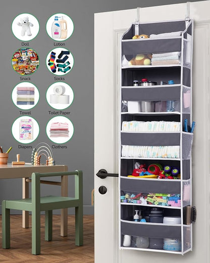ULG 2 Pack 5-tier Over the Door Organizer Dark Gray - Image 6