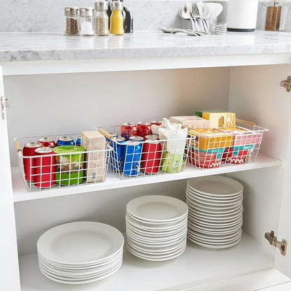 LeleCAT white wire baskets for organizing - Image 4