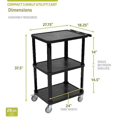 Pearington 3-Tier Compact Multi-Purpose Utility Cart - Image 2