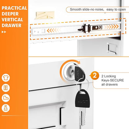 INTERGREAT 4 Drawers File Cabinet - Image 5