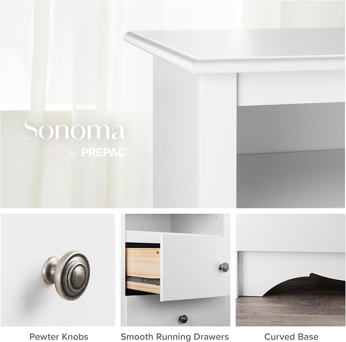 Prepac Sonoma 6 Drawer Dresser for Bedroom, Tall Chest of Drawers, Bedroom - Image 5