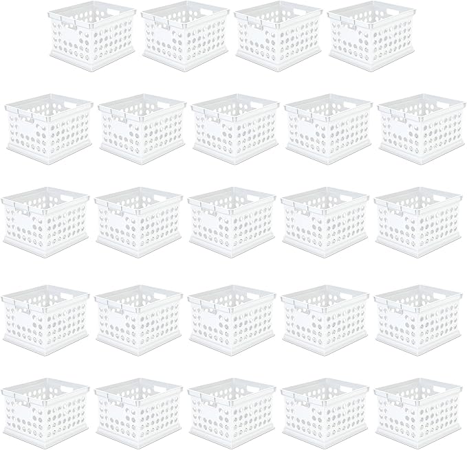 Sterilite Stackable Plastic Storage Crate Bin Organizer File Box by Sterilite