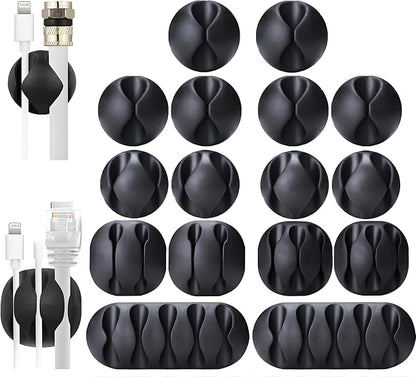 OHill 16-Pack Black Cord Organizer by OHill