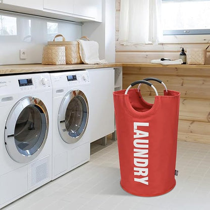 DOKEHOM 90L Large Laundry Basket, Collapsible Laundry Bag, Freestanding Tall - Image 9