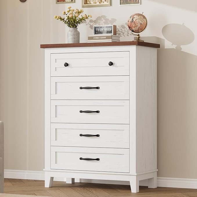 GarveeHome 5 Dresser for Bedroom, 41.3 in Tall Vertical Drawer Dresser by GarveeHome