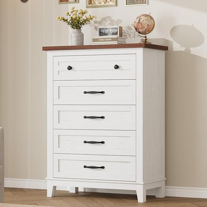 GarveeHome 5 Dresser for Bedroom, 41.3 in Tall Vertical Drawer Dresser by GarveeHome