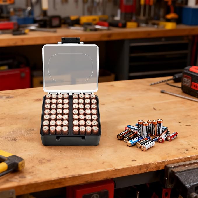FULLCASE Battery Storage Organizer Box, Holder Container - Image 8