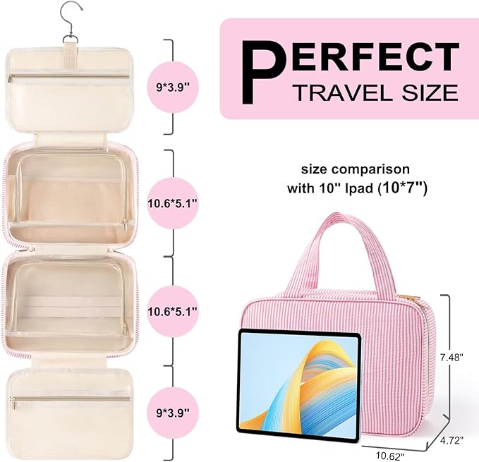 TOPEAST Hanging Toiletry Bag for Women - Image 3