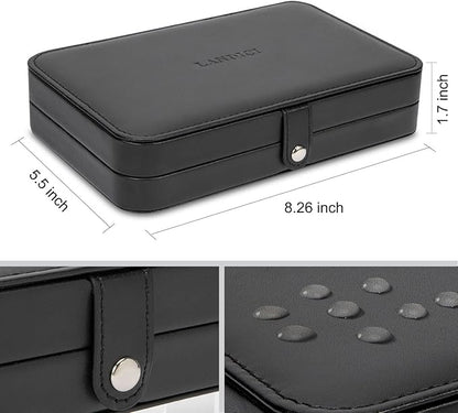 LANDICI Small Jewelry Box for Women Girls, PU Leather Travel Jewelry Case - Image 6