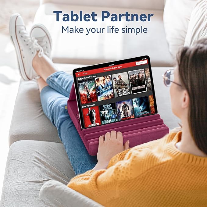 KDD Tablet Pillow Holder, Foldable iPad Stand - Image 2