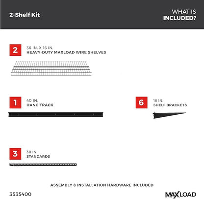 ClosetMaid MaxLoad Heavy Duty Wall Shelf Kit - Image 3