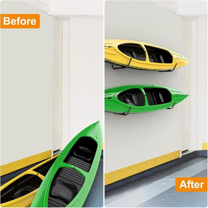 WALMANN Lightweight Kayak Storage Rack, Wall Mount Kayak Hooks - Image 8