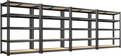 72.12" H Garage Shelving, Storage Shelves Load 2100LBS, 5-Tier Adjustable by Durayloly