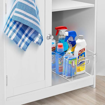 Sorbus Medium Clear Plastic Storage Bins - Image 6
