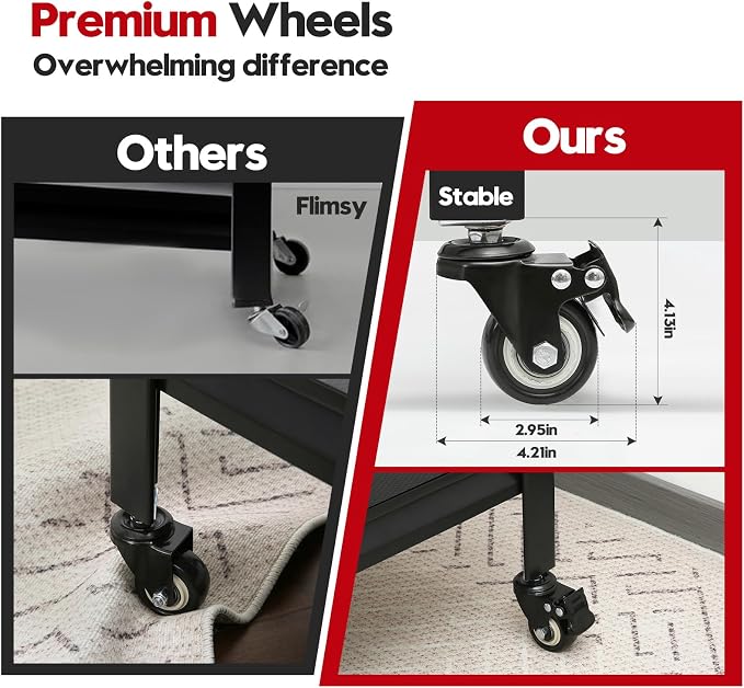 Kitchen Shelving with Lockable Wheels - Image 7