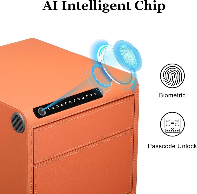 Jewelry Safe with Drawers，Biometric Fingerprint safe, Slide-Away Handgun Safe - Image 2