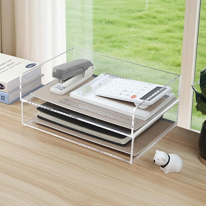 4 Pack Acrylic Paper Tray Organizer - Image 4