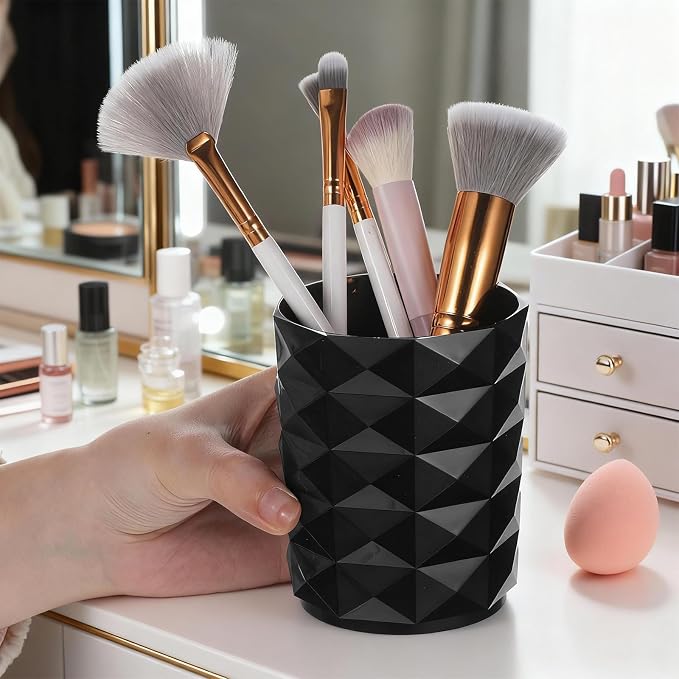 Acrylic Makeup Brush Holder Organizer, Stylish Pencil Holder - Image 7