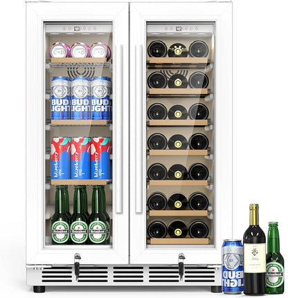 24 Inch Dual Zone Wine and Beverage Refrigerator by Velieta-SpecialistinFridge