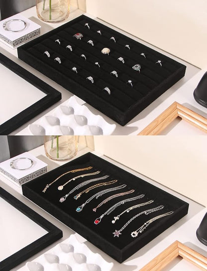 Coward Set of 5 Stackable Jewelry Organizer Tray Necklace Earring Box Storage - Image 2