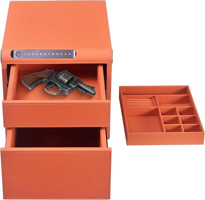 Jewelry Safe with Drawers，Biometric Fingerprint safe, Slide-Away Handgun Safe - Image 9