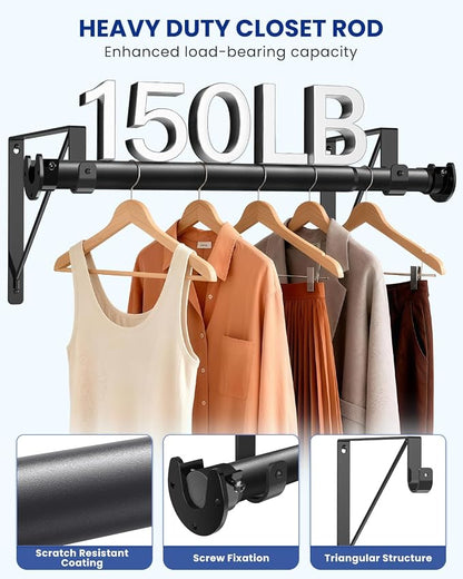 Closet Rods for Hanging Clothes - Image 3