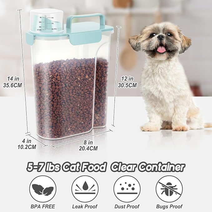 5-7LBS Dog Cat Storage Container Portable - Image 4