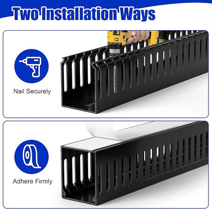 99in Professional Server Rack Cable Management Raceway, H2.4in x W2in Large - Image 3